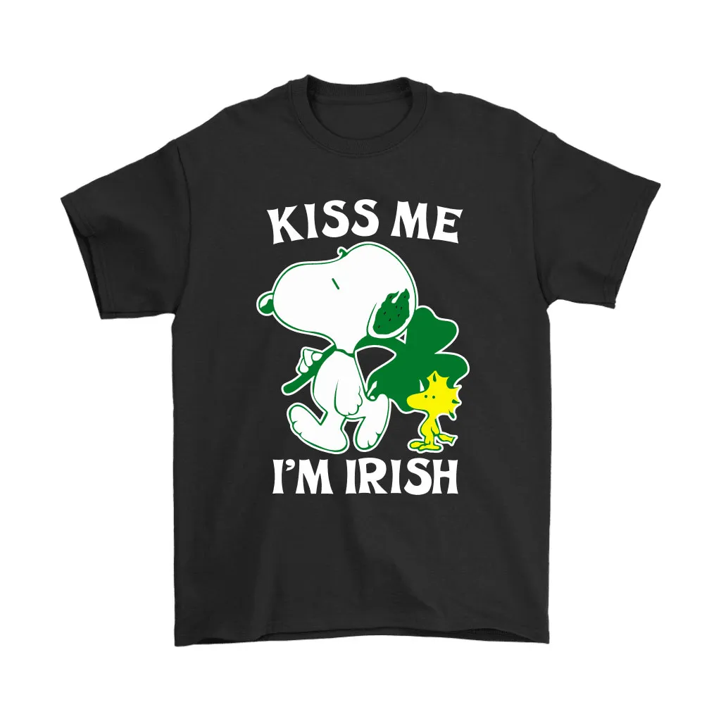 Snoopy And Woodstock Kiss Me Im Irish St Patricks Day Unisex T-Shirt, Hoodie, Sweatshirt