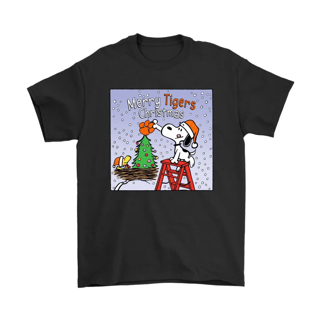 Snoopy And Woodstock Merry Clemson Tigers Christmas Unisex T-Shirt, Hoodie, Sweatshirt