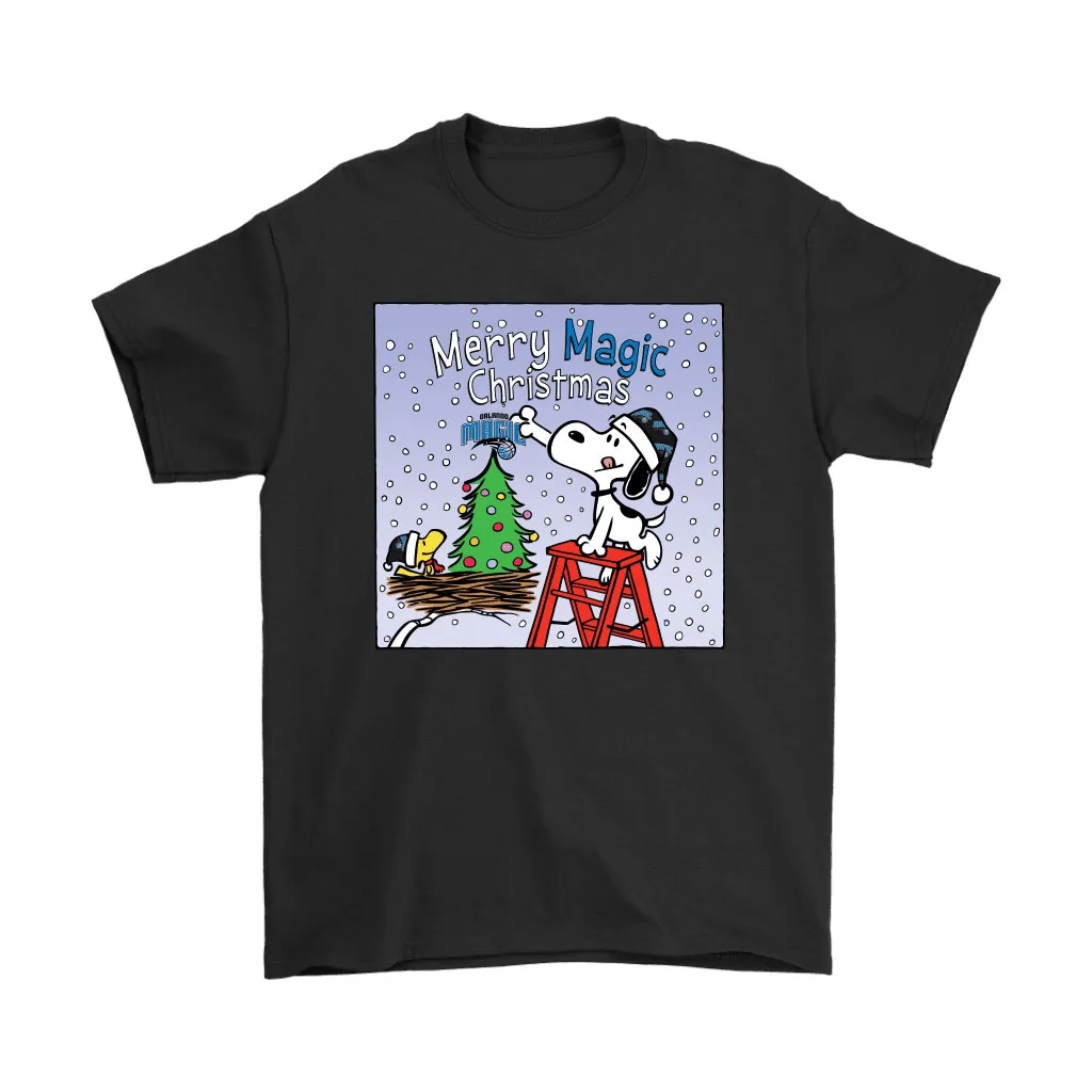 Snoopy And Woodstock Merry Orlando Magic Christmas Unisex T-Shirt, Hoodie, Sweatshirt