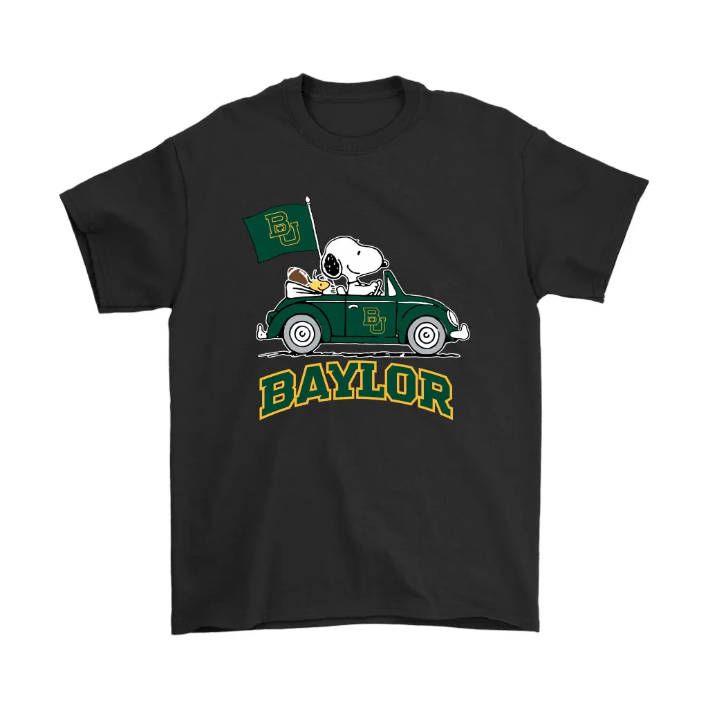 Snoopy And Woodstock Ride The Baylor Bears Car Ncaa Unisex T-Shirt, Hoodie, Sweatshirt