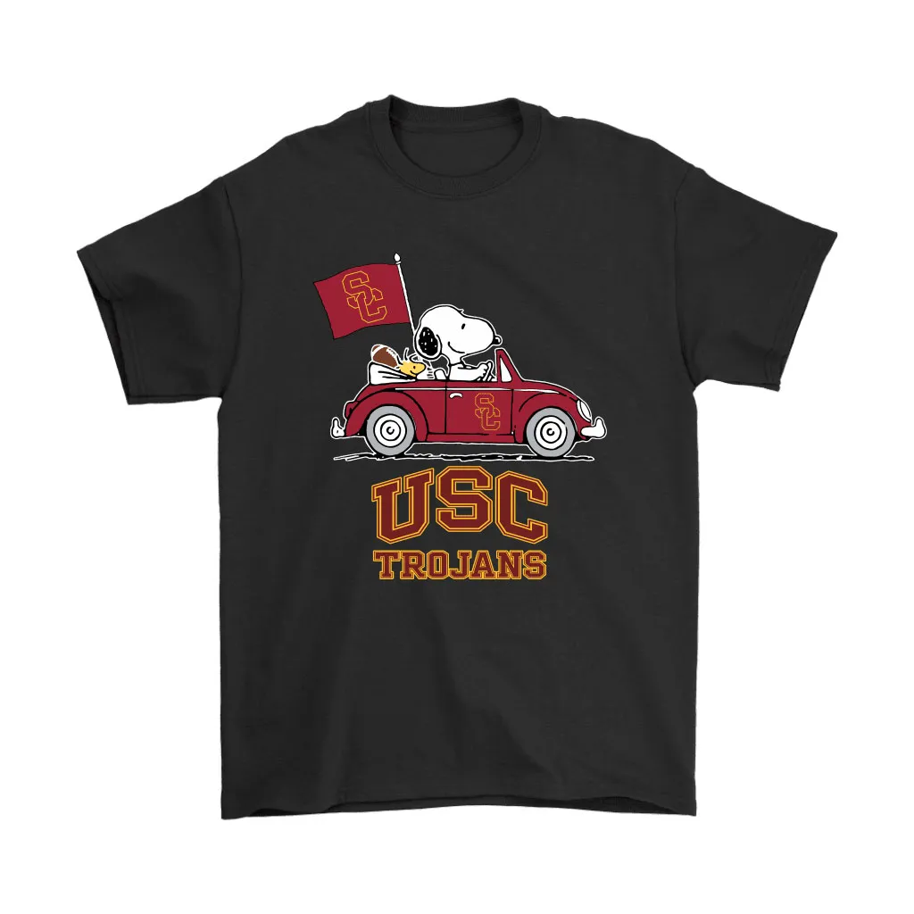 Snoopy And Woodstock Ride The Usc Trojans Car Ncaa Unisex T-Shirt, Hoodie, Sweatshirt