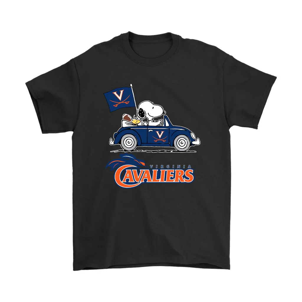 Snoopy And Woodstock Ride The Virginia Cavaliers Car Ncaa Unisex T-Shirt, Hoodie, Sweatshirt