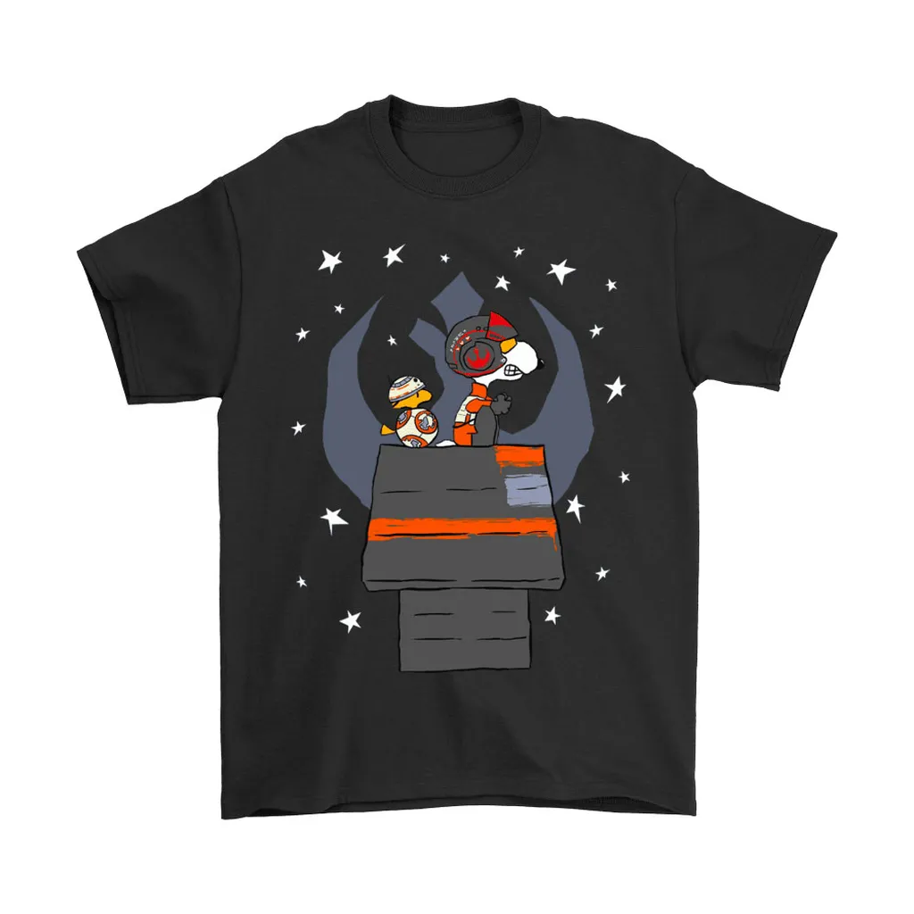 Snoopy And Woodtock Star Wars Luke And Bb 8 Unisex T-Shirt, Hoodie, Sweatshirt