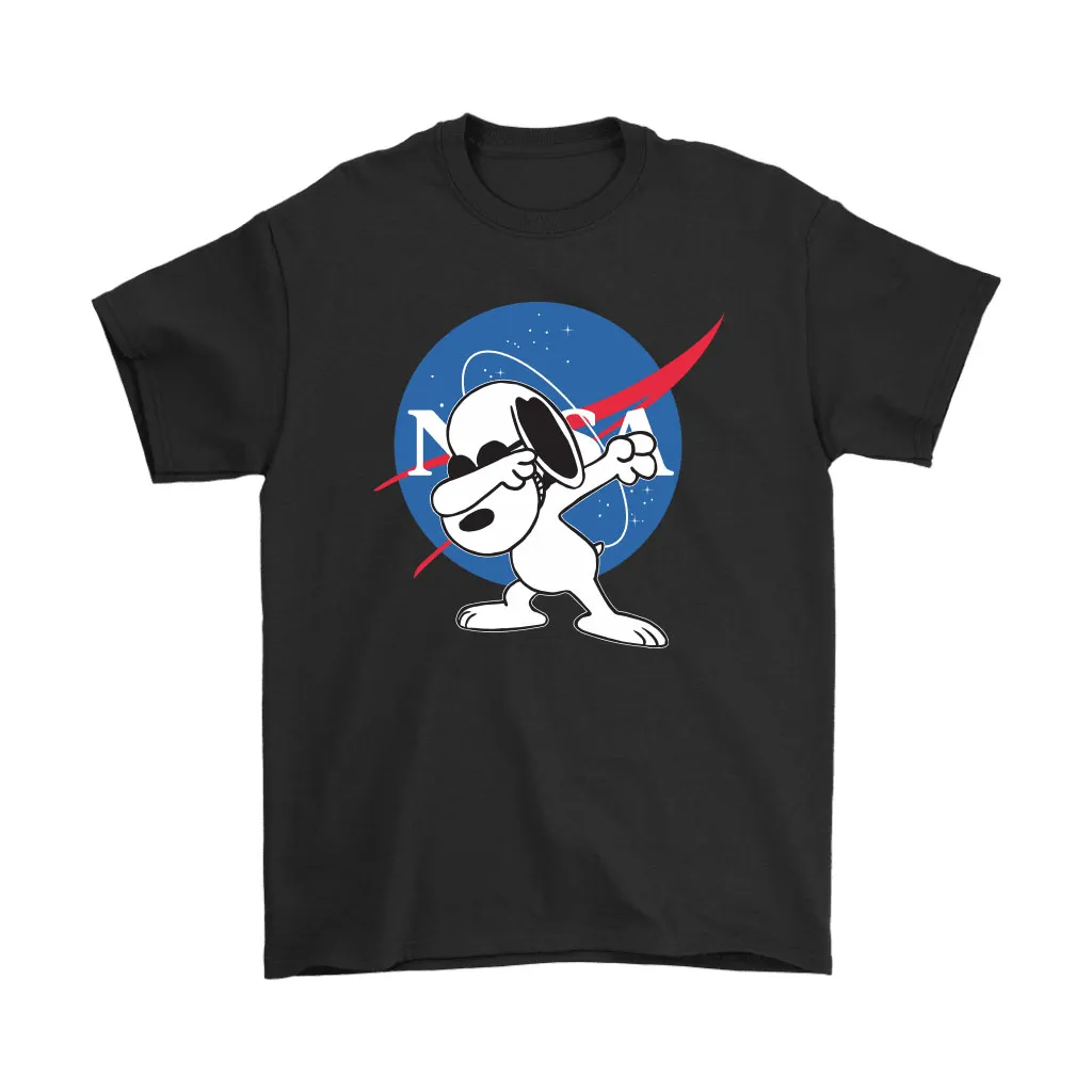 Snoopy Dabbing In Front Of Nasa Logo Unisex T-Shirt, Hoodie, Sweatshirt