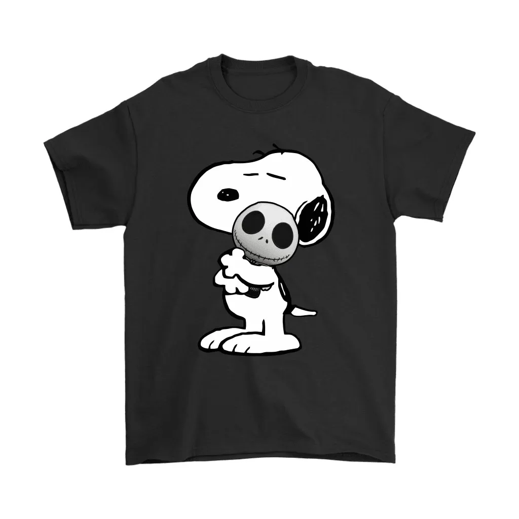 Snoopy Hugging Jack Skellington Doll Unisex T-Shirt, Hoodie, Sweatshirt