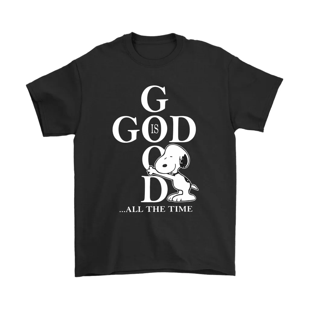 Snoopy Hugs God Is Good All The Time Unisex T-Shirt, Hoodie, Sweatshirt