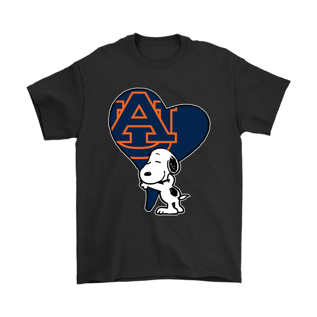 Snoopy Hugs The Auburn Tigers Heart Ncaa Unisex T-Shirt, Hoodie, Sweatshirt