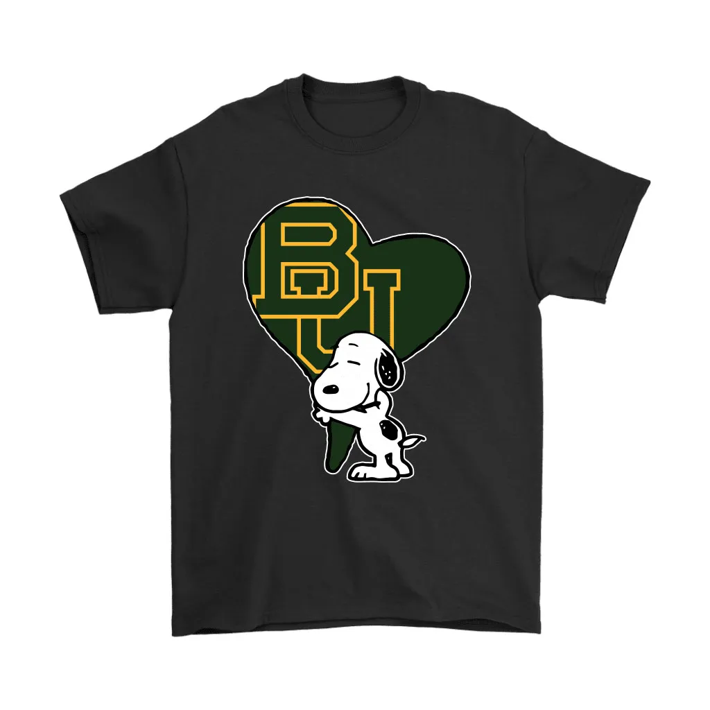 Snoopy Hugs The Baylor Bears Heart Ncaa Unisex T-Shirt, Hoodie, Sweatshirt