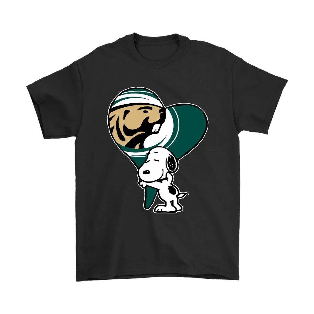 Snoopy Hugs The Bemidji State Beavers Heart Ncaa Unisex T-Shirt, Hoodie, Sweatshirt