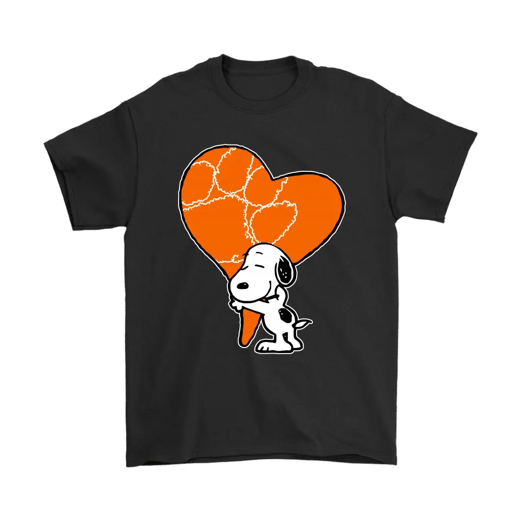 Snoopy Hugs The Clemson Tigers Heart Ncaa Unisex T-Shirt, Hoodie, Sweatshirt