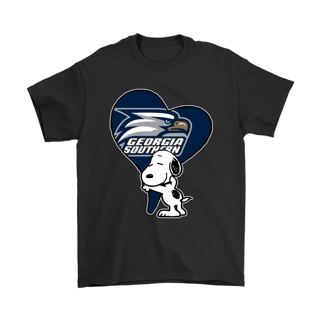 Snoopy Hugs The Georgia Southern Eagles Heart Ncaa Unisex T-Shirt, Hoodie, Sweatshirt