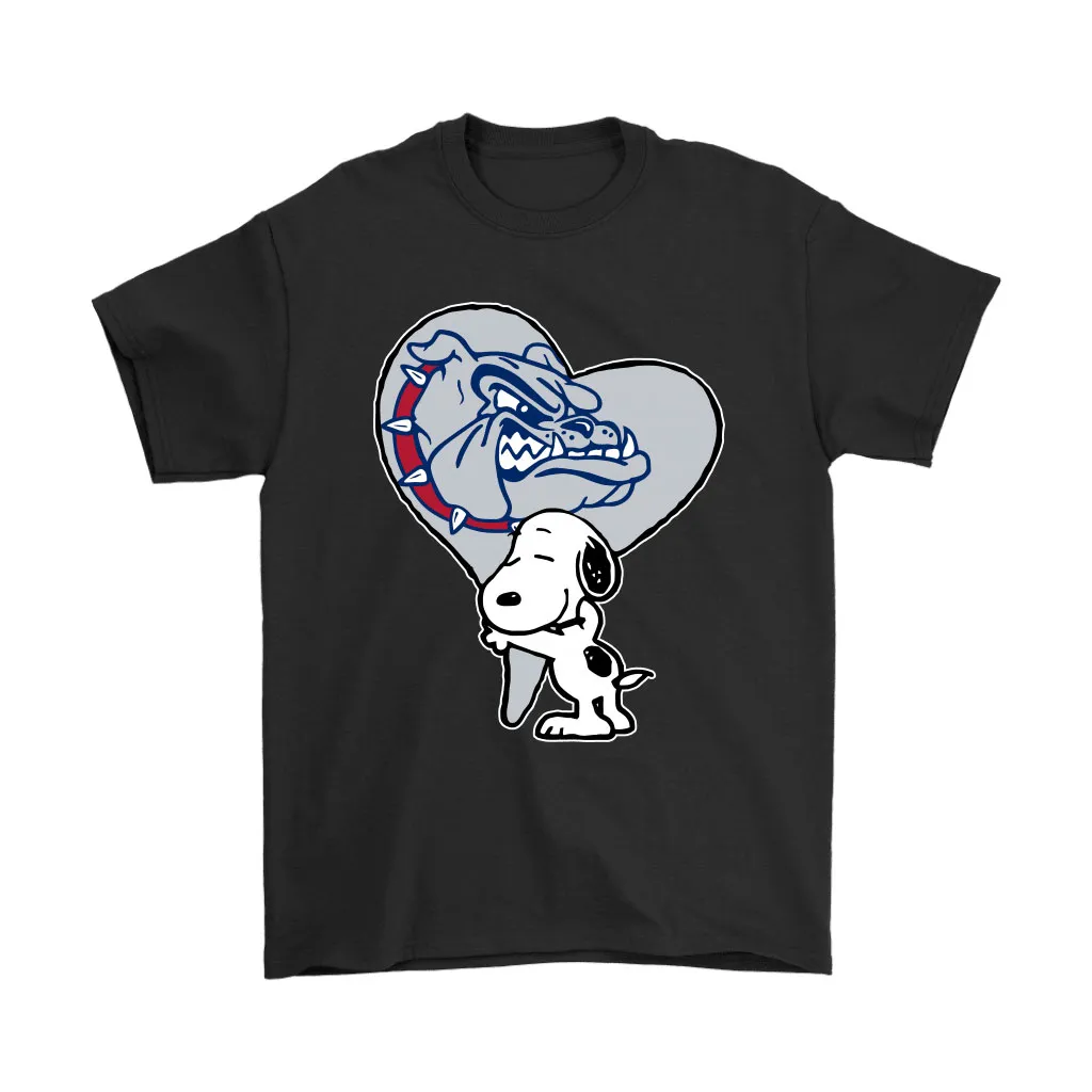 Snoopy Hugs The Gonzaga Bulldogs Heart Ncaa Unisex T-Shirt, Hoodie, Sweatshirt