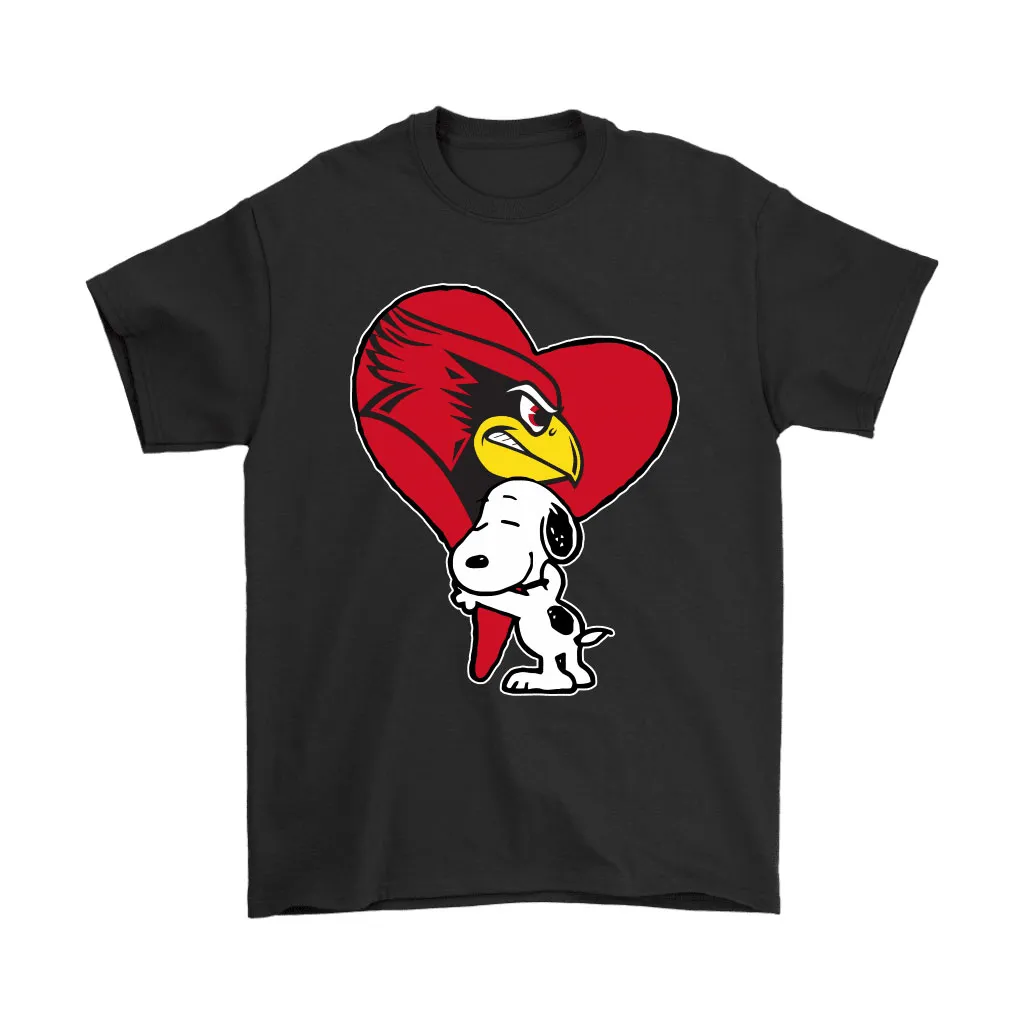 Snoopy Hugs The Illinois State Redbirds Heart Ncaa Unisex T-Shirt, Hoodie, Sweatshirt