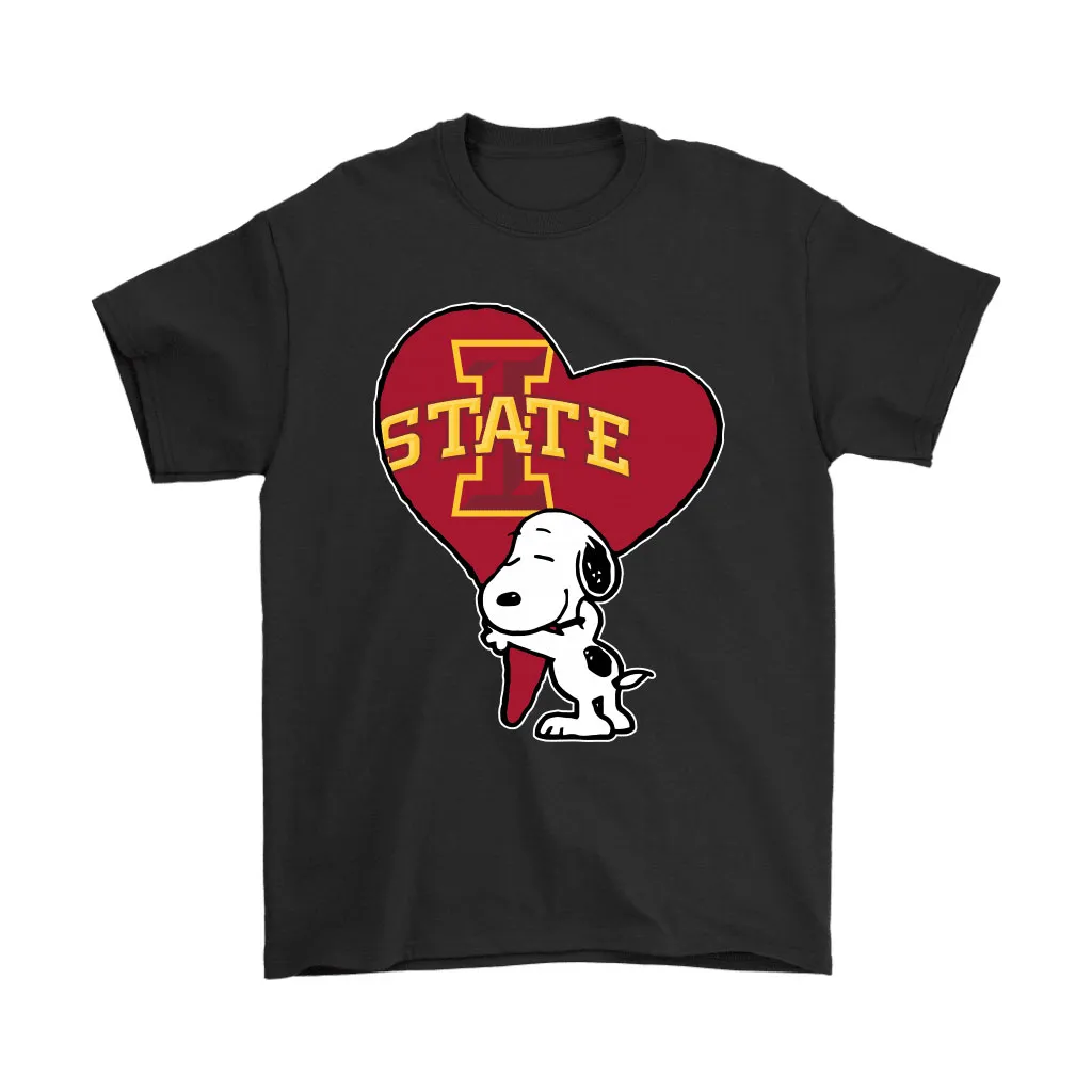 Snoopy Hugs The Iowa State Cyclones Heart Ncaa Unisex T-Shirt, Hoodie, Sweatshirt