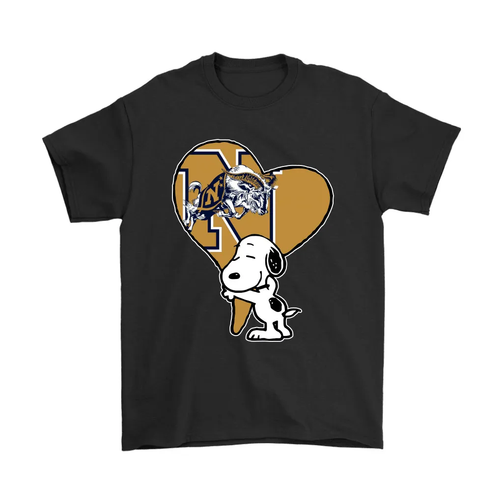 Snoopy Hugs The Navy Midshipmen Heart Ncaa Unisex T-Shirt, Hoodie, Sweatshirt