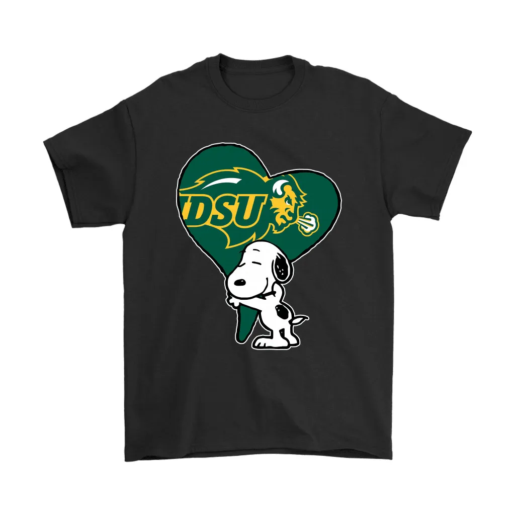 Snoopy Hugs The North Dakota State Bison Heart Ncaa Unisex T-Shirt, Hoodie, Sweatshirt