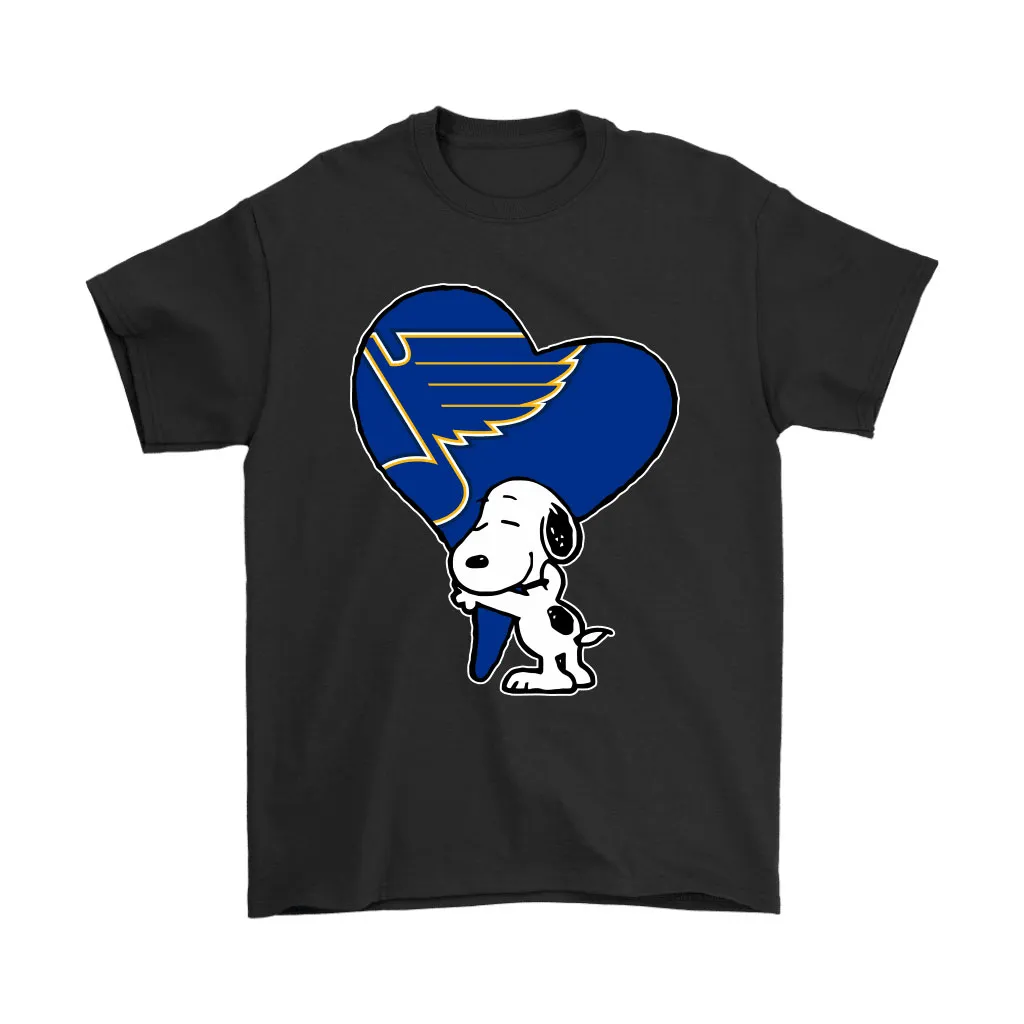 Snoopy Hugs The St Louis Blues Heart Nhl Unisex T-Shirt, Hoodie, Sweatshirt