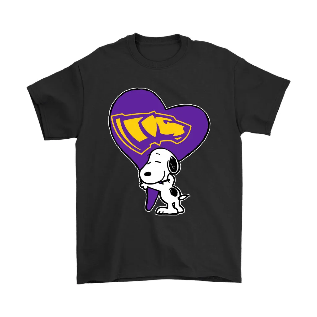 Snoopy Hugs The Wisconsin-stevens Point Pointers Heart Ncaa Unisex T-Shirt, Hoodie, Sweatshirt