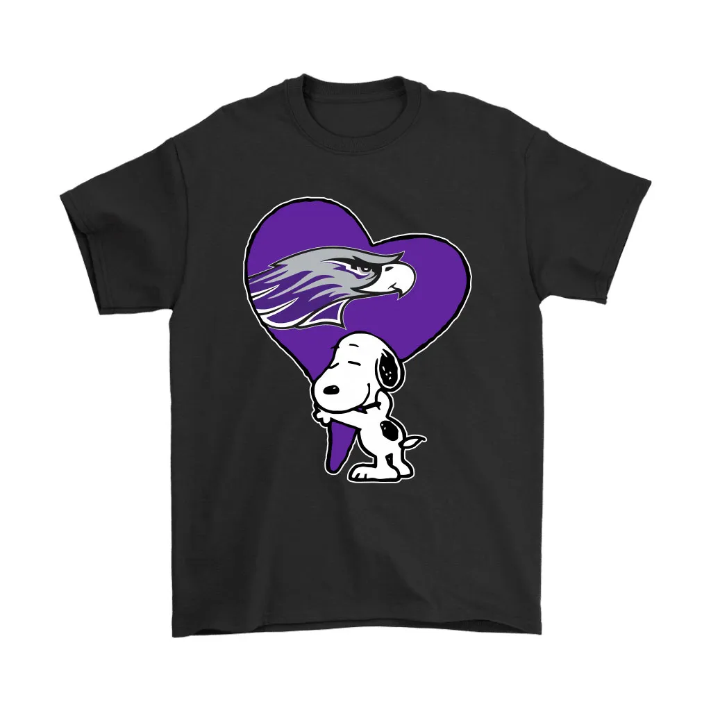 Snoopy Hugs The Wisconsin-whitewater Warhawks Heart Ncaa Unisex T-Shirt, Hoodie, Sweatshirt