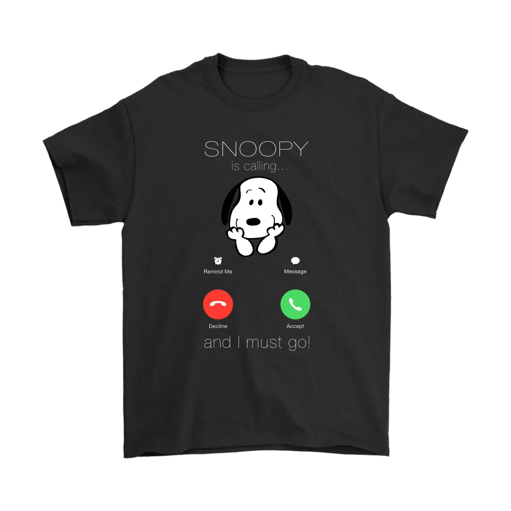 Snoopy Is Calling And I Must Go Incoming Call Unisex T-Shirt, Hoodie, Sweatshirt