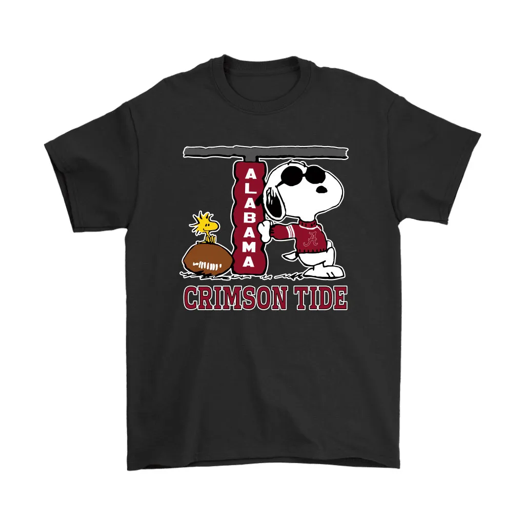 Snoopy Joe Cool And Woodstock The Alabama Crimson Tide Ncaa Unisex T-Shirt, Hoodie, Sweatshirt