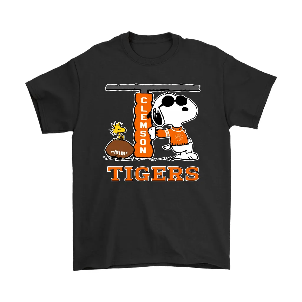 Snoopy Joe Cool And Woodstock The Clemson Tigers Ncaa Unisex T-Shirt, Hoodie, Sweatshirt