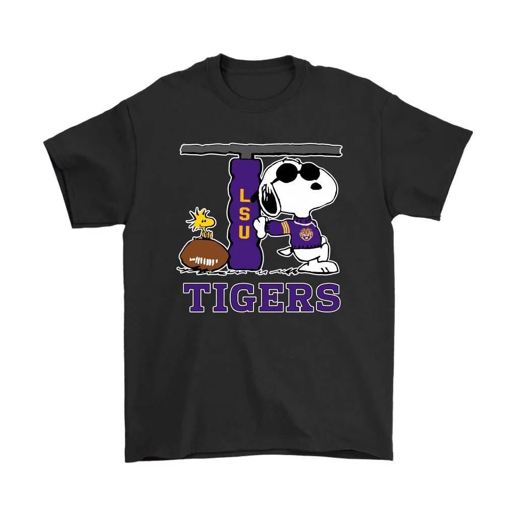 Snoopy Joe Cool And Woodstock The Lsu Tigers Ncaa Unisex T-Shirt, Hoodie, Sweatshirt