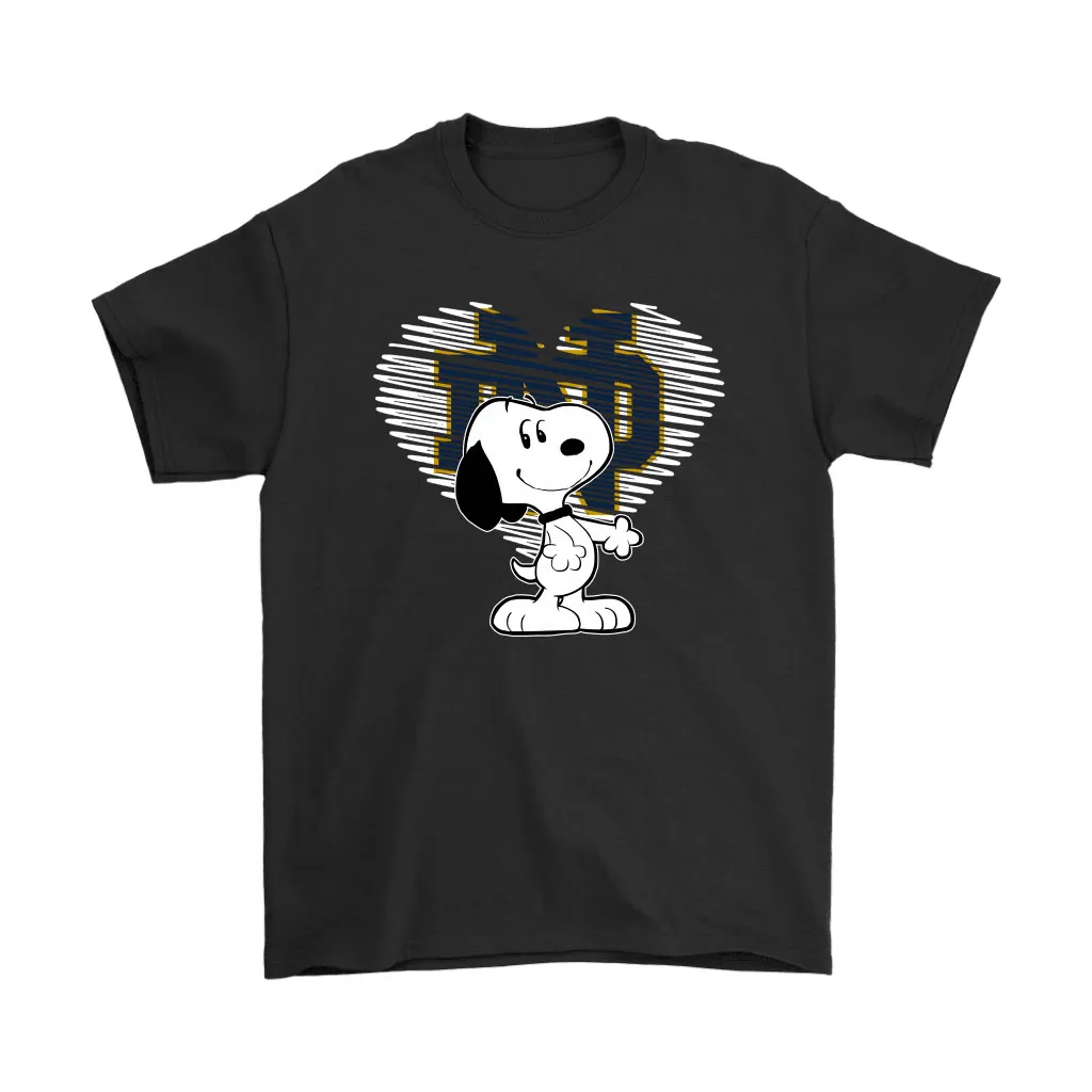 Snoopy Loves Notre Dame Fighting Irish Unisex T-Shirt, Hoodie, Sweatshirt