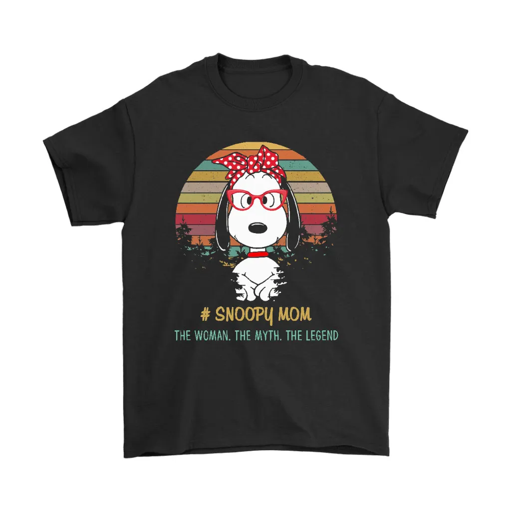 Snoopy Mom The Woman The Myth The Legend Vintage Unisex T-Shirt, Hoodie, Sweatshirt