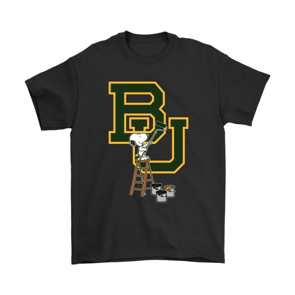 Snoopy Paints The Baylor Bears Logo Ncaa Football Unisex T-Shirt, Hoodie, Sweatshirt