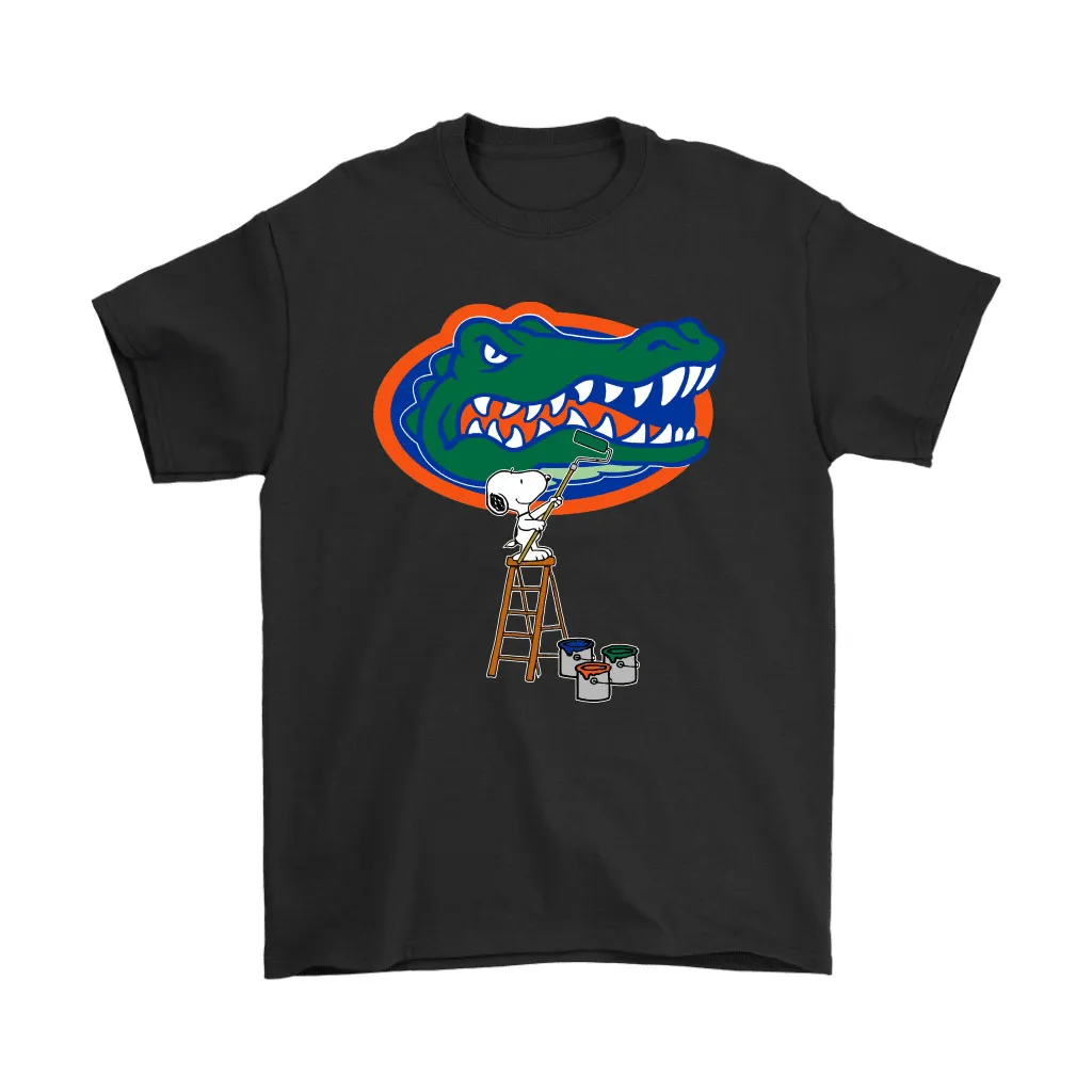 Snoopy Paints The Florida Gators Logo Ncaa Football Unisex T-Shirt, Hoodie, Sweatshirt