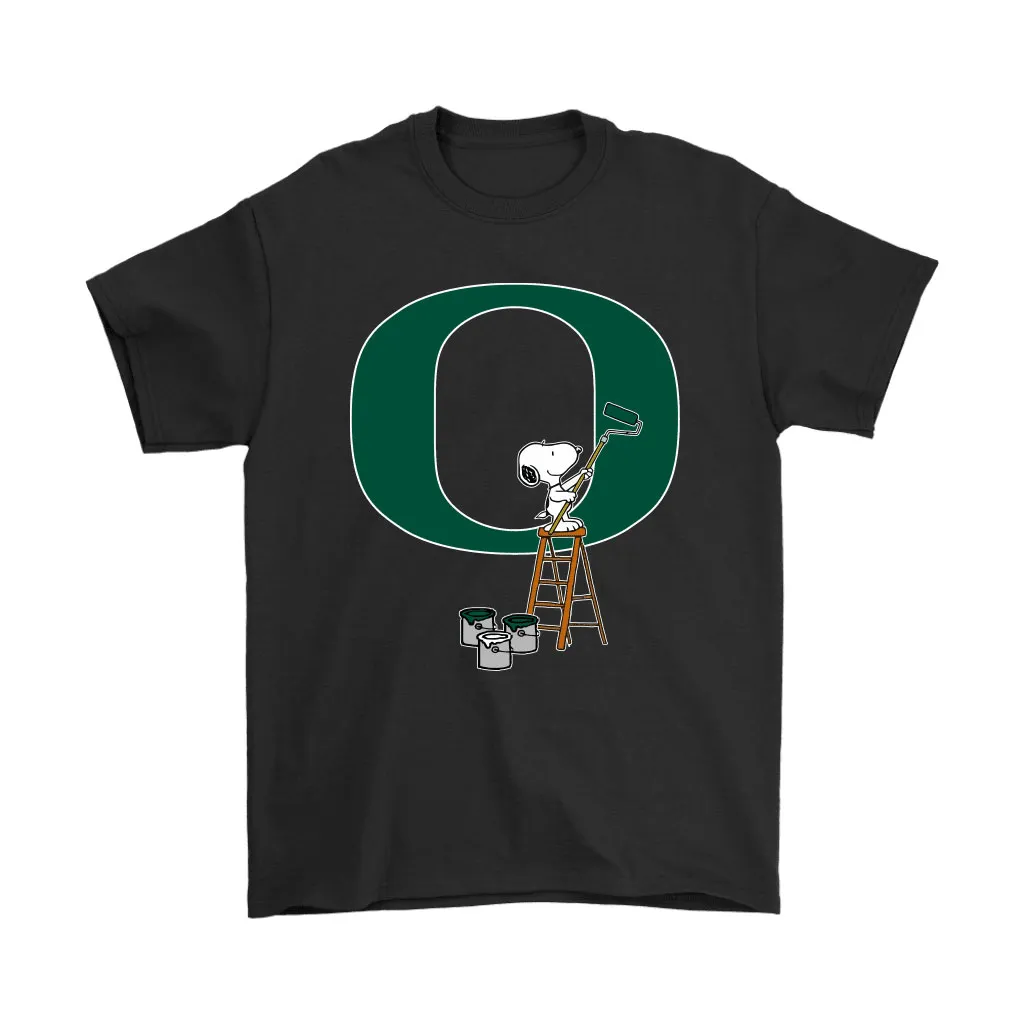 Snoopy Paints The Oregon Ducks Logo Ncaa Football Unisex T-Shirt, Hoodie, Sweatshirt