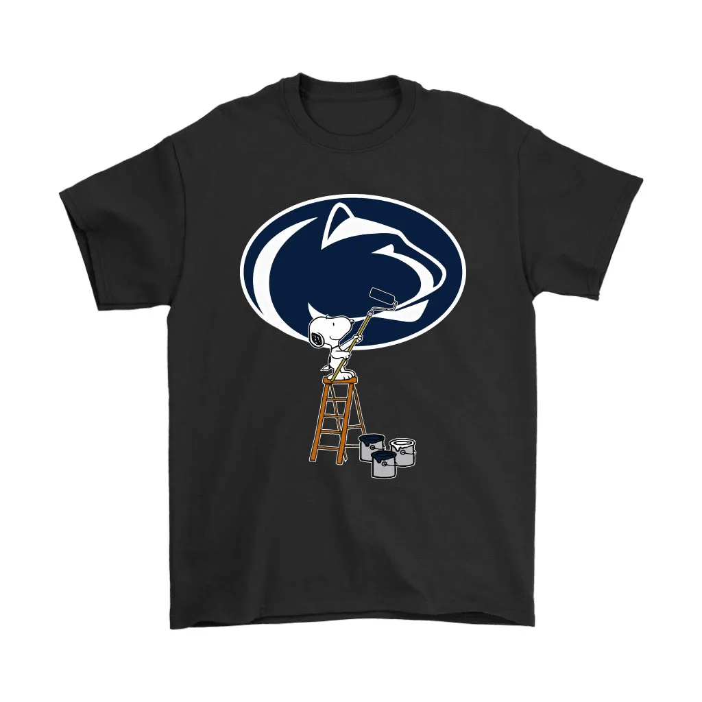 Snoopy Paints The Penn State Nittany Lions Logo Ncaa Football Unisex T-Shirt, Hoodie, Sweatshirt