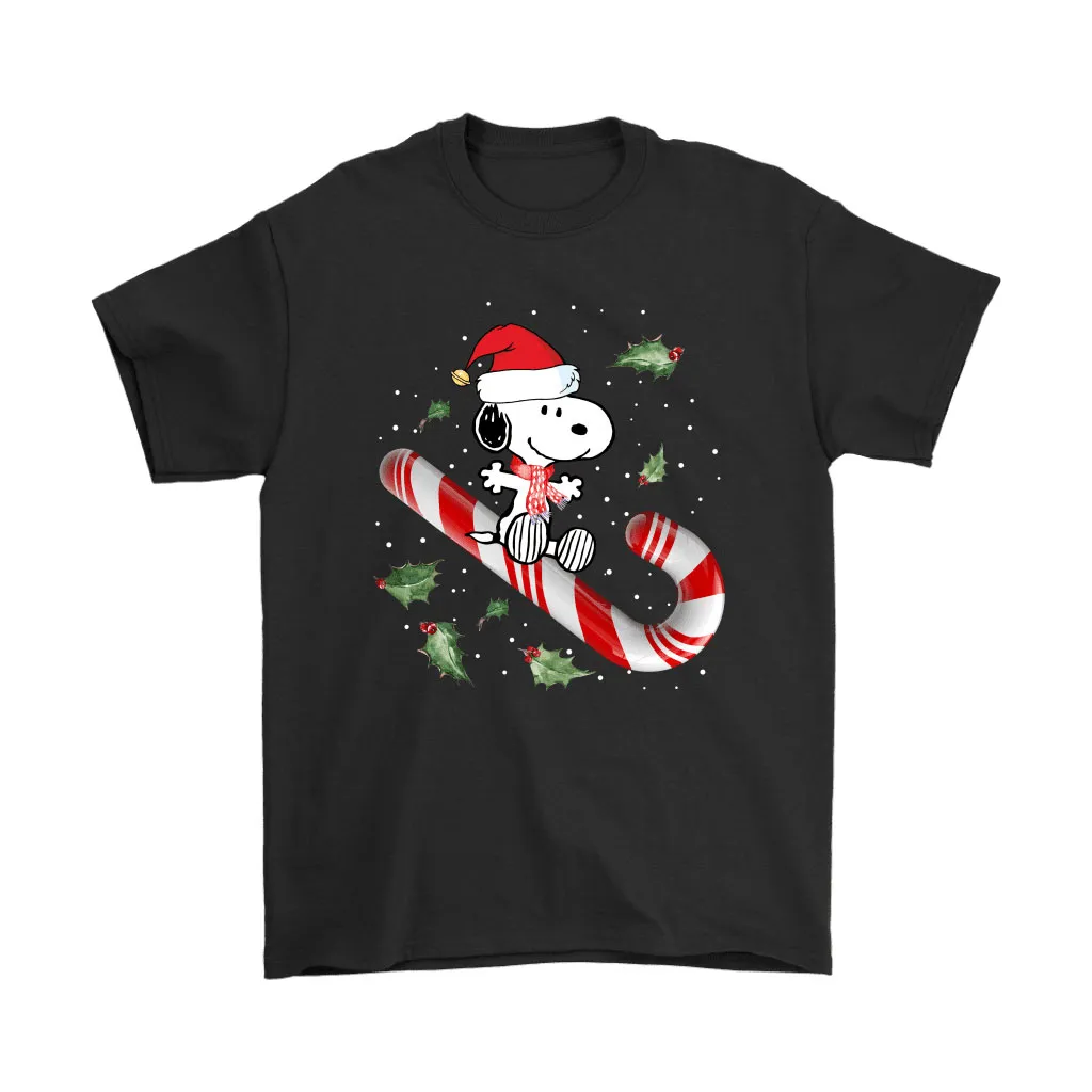 Snoopy Riding The Christmas Candy Unisex T-Shirt, Hoodie, Sweatshirt