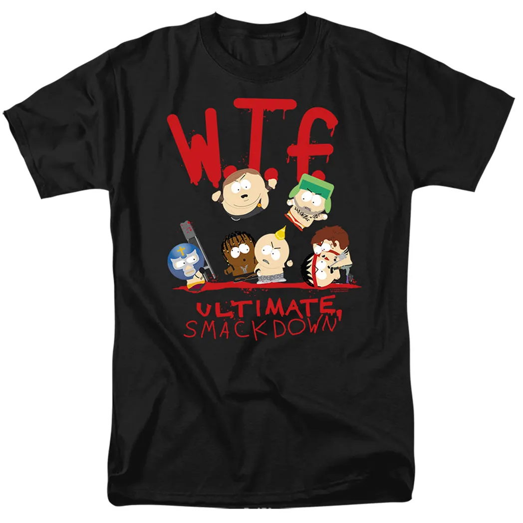 South Park Wtf Ultimate Smackdown Mens T Shirt Black