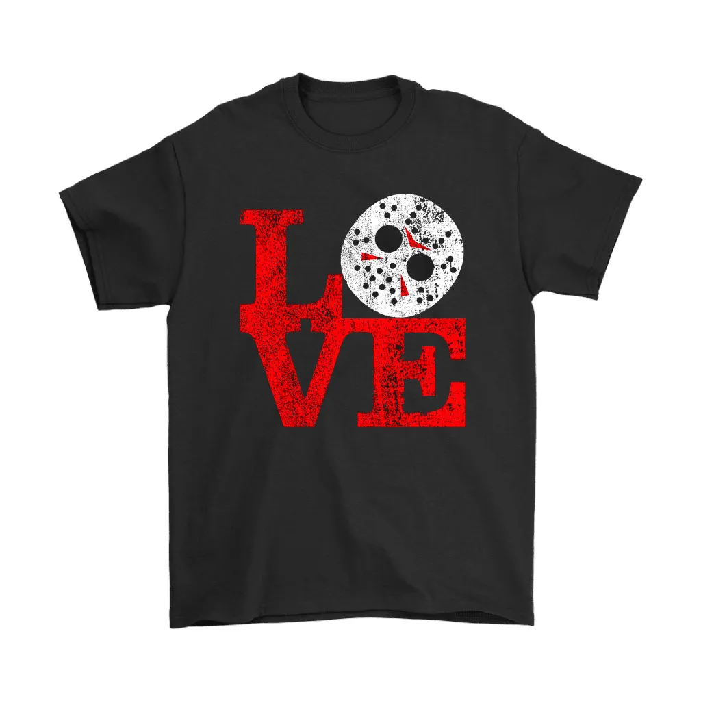 Spelling Love Jason Voorhees Friday 13th Unisex T-Shirt, Hoodie, Sweatshirt