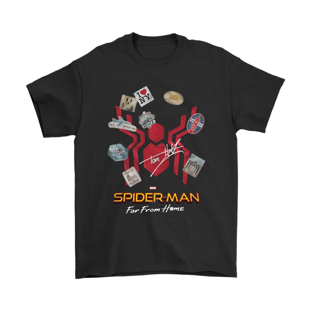 Spider-man Far From Home Travel Around The World Signature Unisex T-Shirt, Hoodie, Sweatshirt