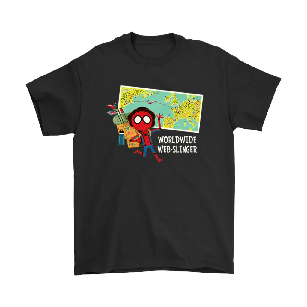 Spider-man Far From Home World Wide Web-slinger Travelling Unisex T-Shirt, Hoodie, Sweatshirt