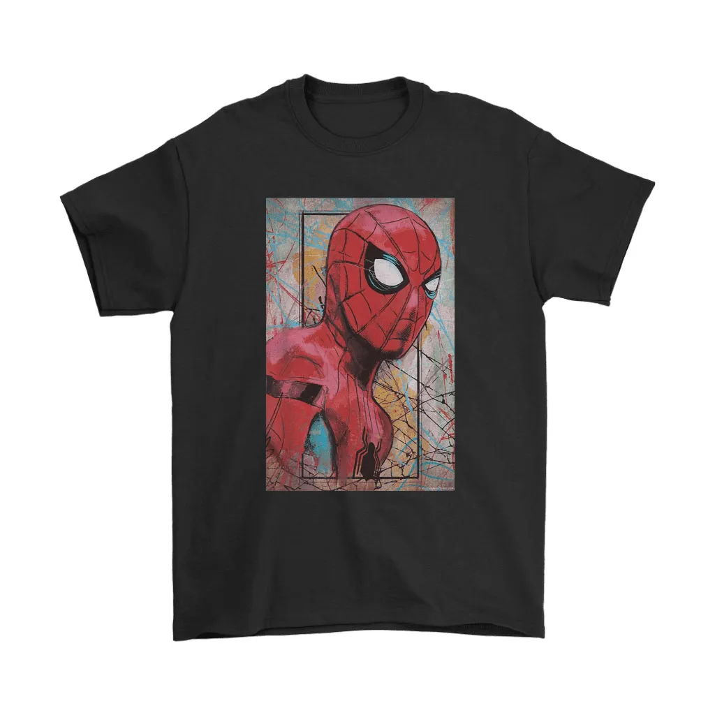 Spider-man Poster Water Painting Style Unisex T-Shirt, Hoodie, Sweatshirt