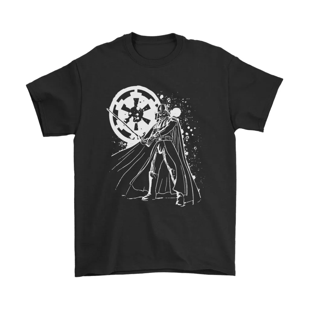 Splatted Background Darth Vader Imperial Logo Star Wars Unisex T-Shirt, Hoodie, Sweatshirt