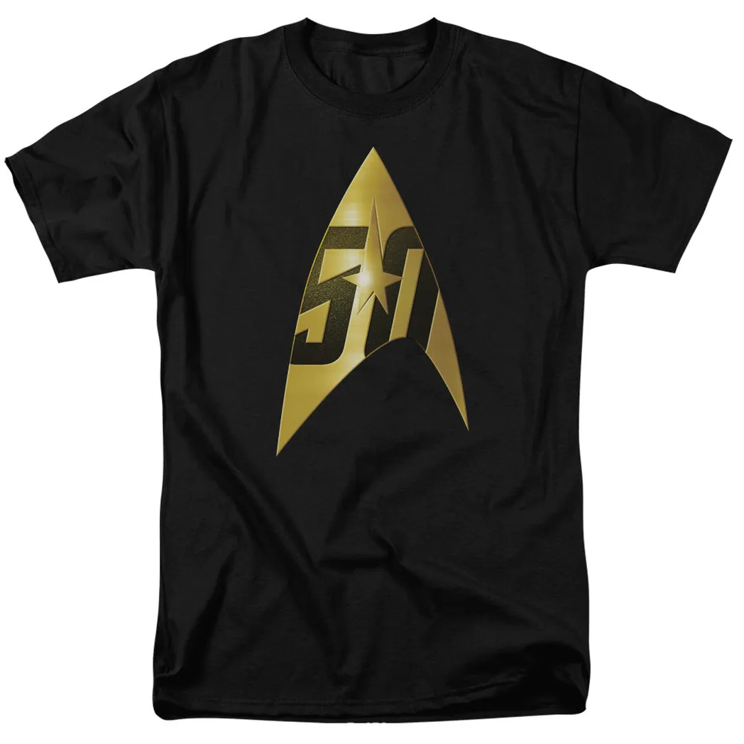 Star Trek 50th Anniversary Delta Mens T Shirt Black