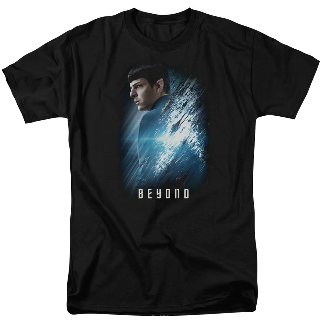 Star Trek Beyond Spock PoStar Treker Mens T Shirt Black