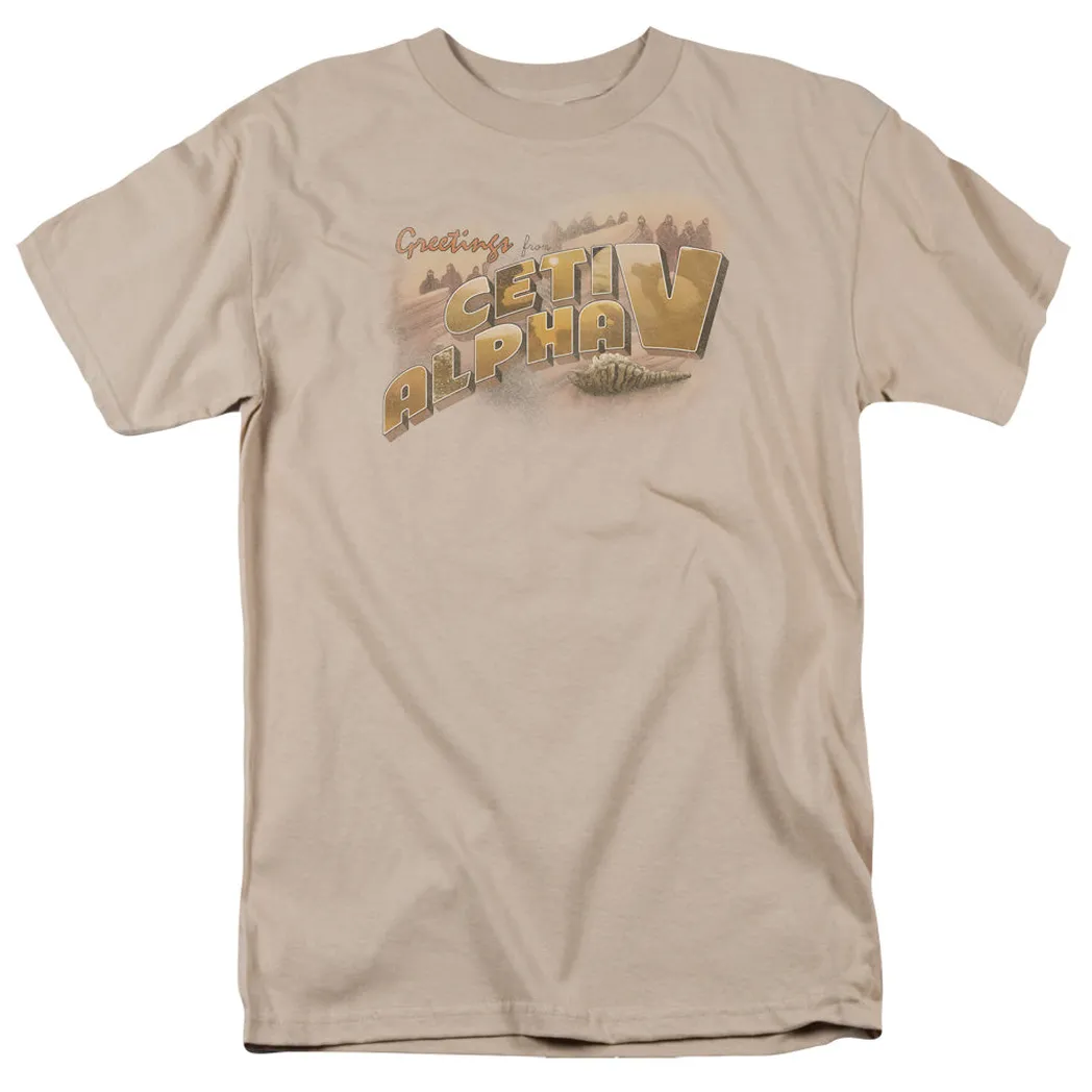 Star Trek Ceti Alpha V Mens T Shirt Sand