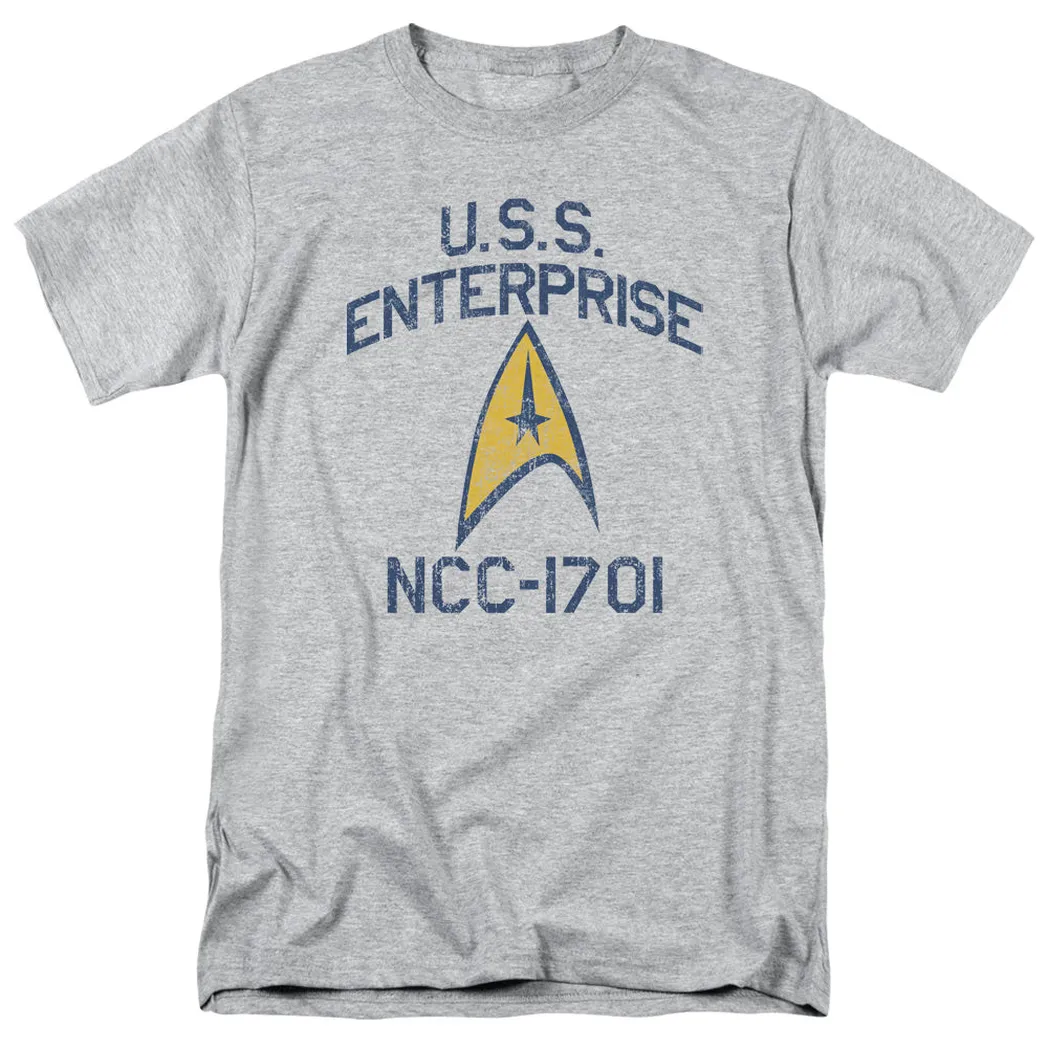 Star Trek Collegiate Arch Mens T Shirt Athletic Heather