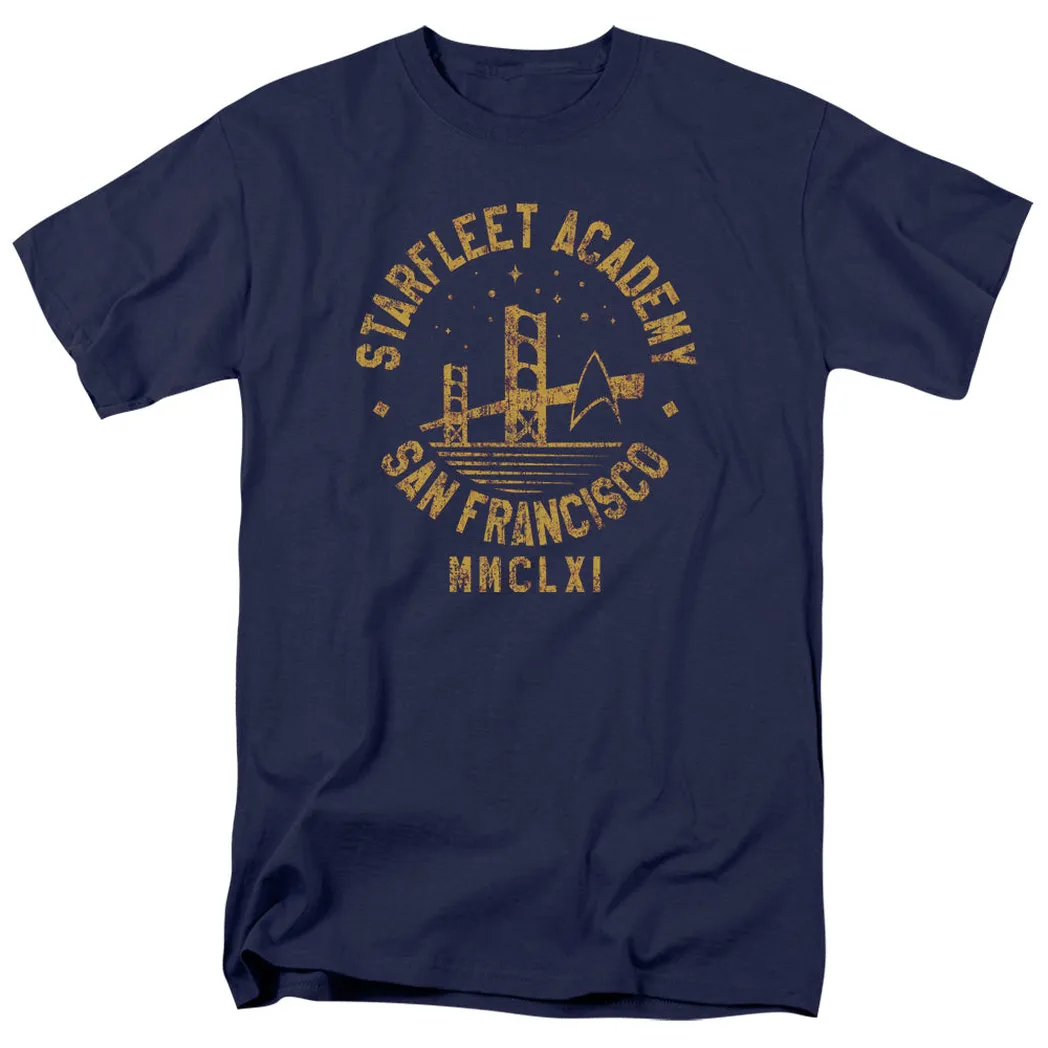 Star Trek Collegiate Bridge Mens T Shirt Navy