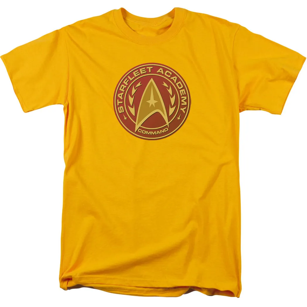 Star Trek Command Mens T Shirt Gold