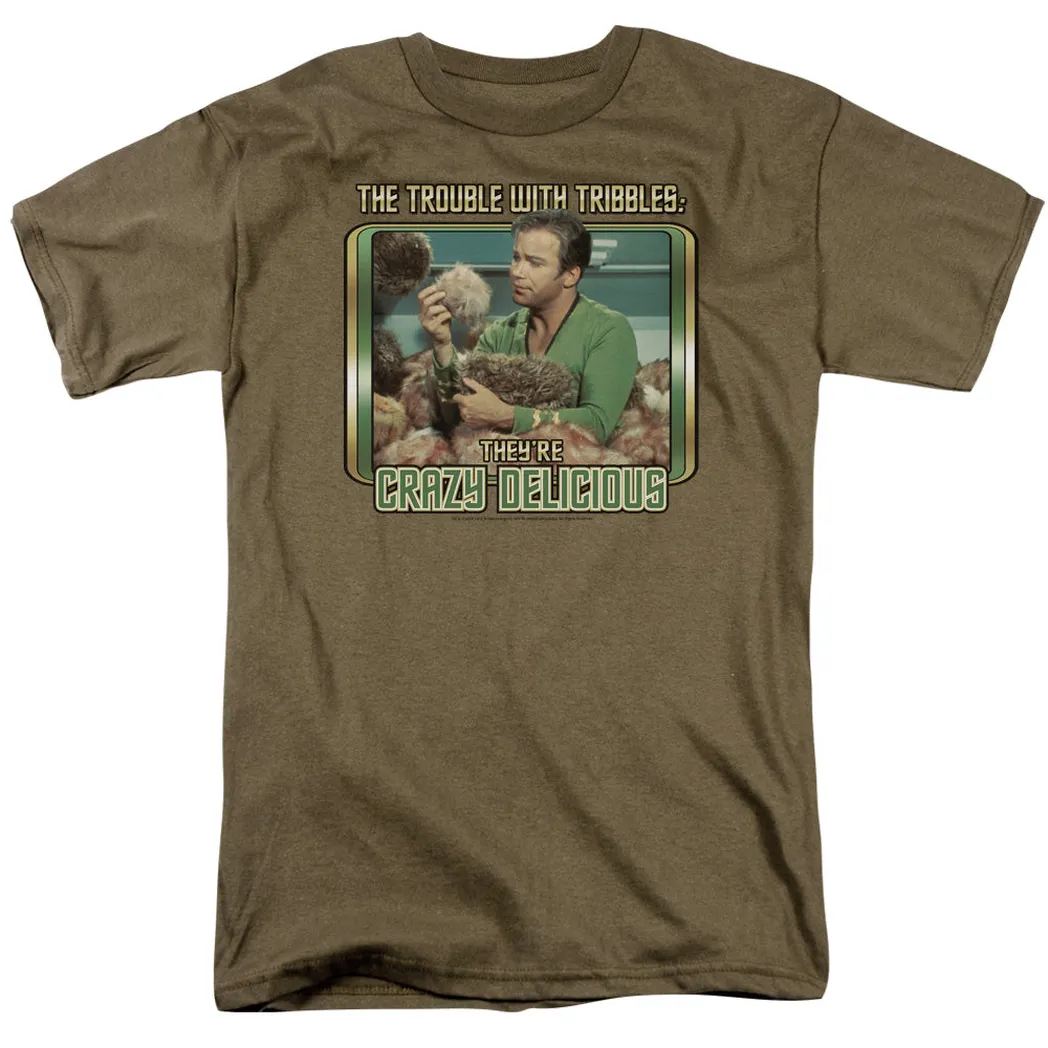 Star Trek Crazy Delicious Mens T Shirt Safari Green