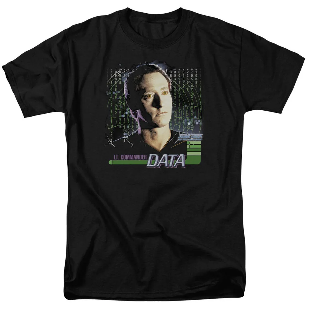 Star Trek Data Mens T Shirt Black