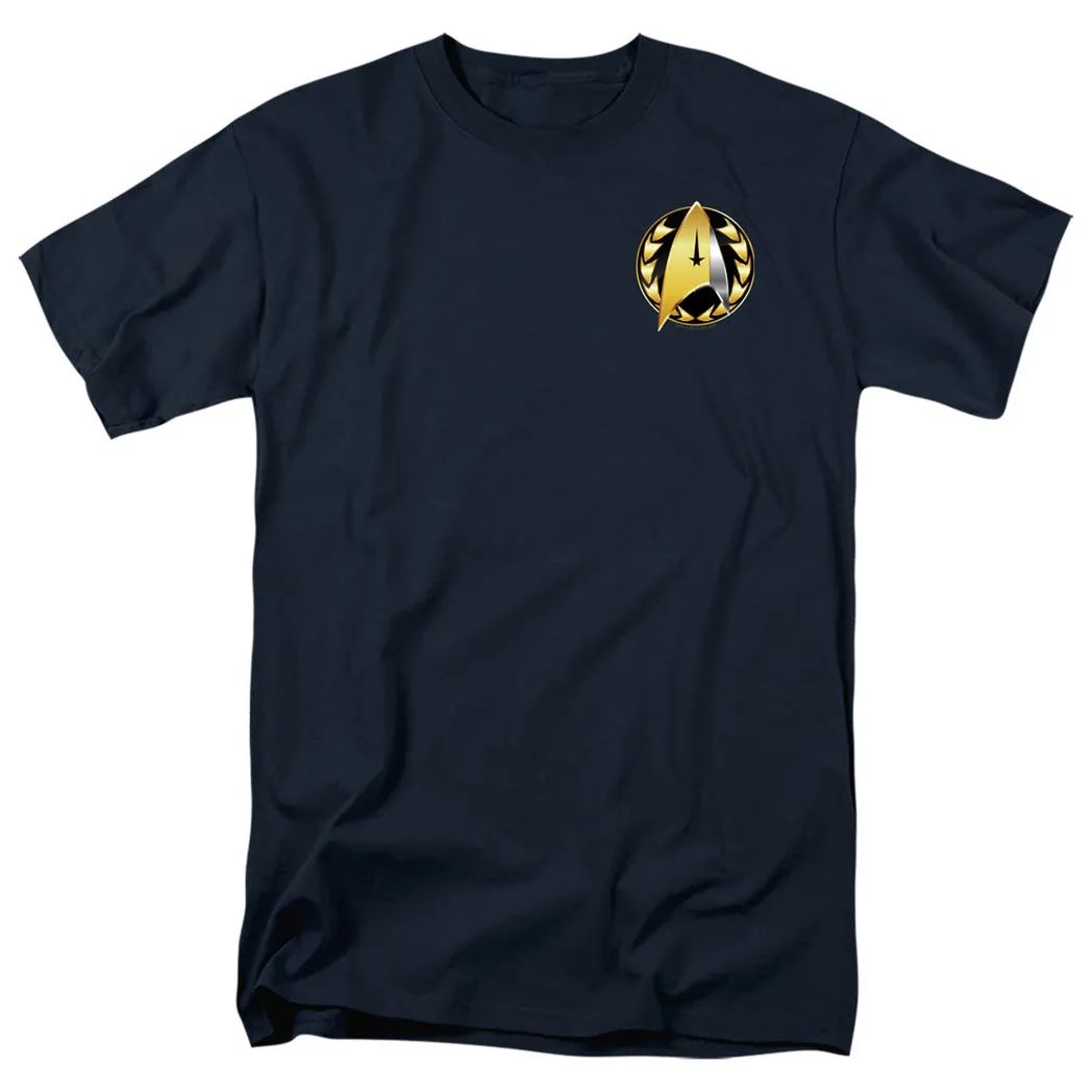 Star Trek Discovery Admiral Badge Mens T Shirt Navy