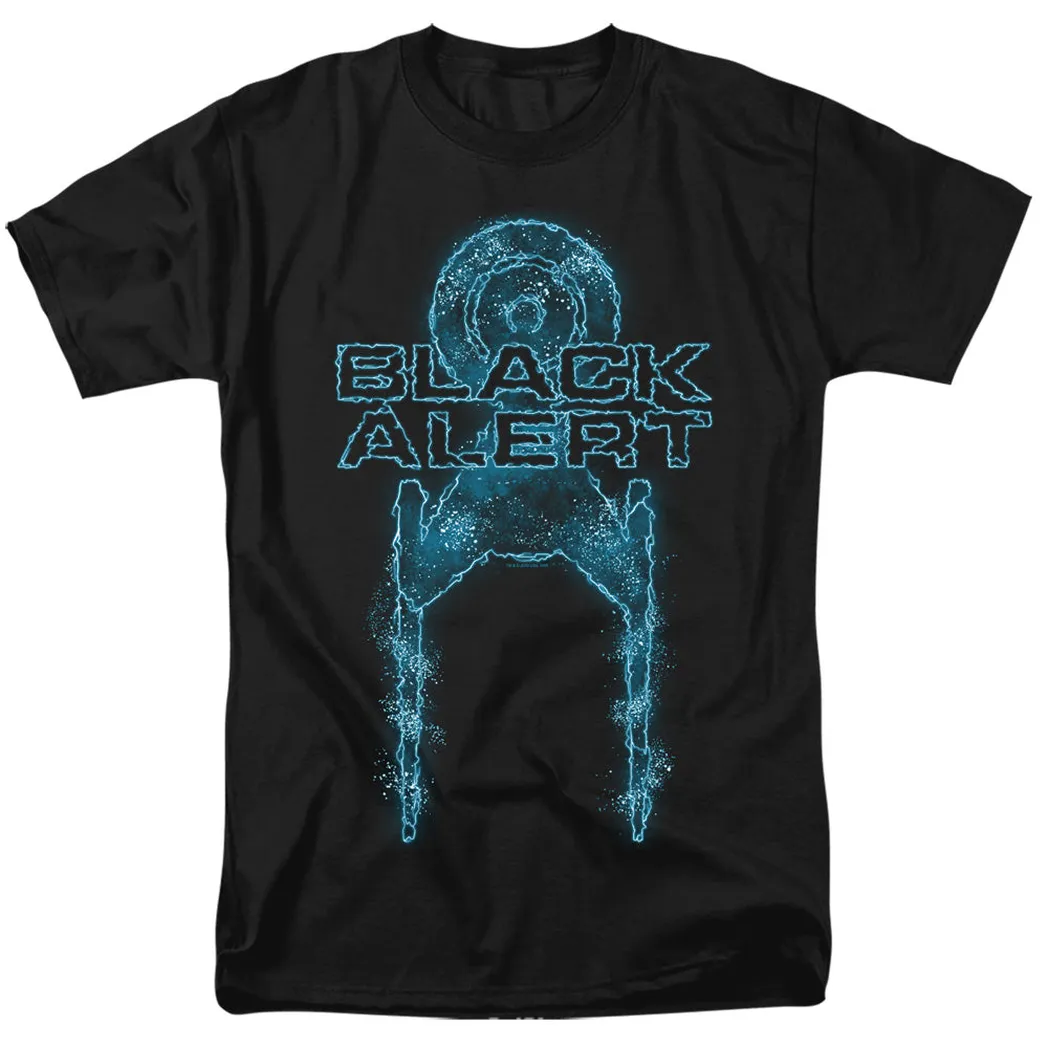 Star Trek Discovery Black Alert Mens T Shirt Black